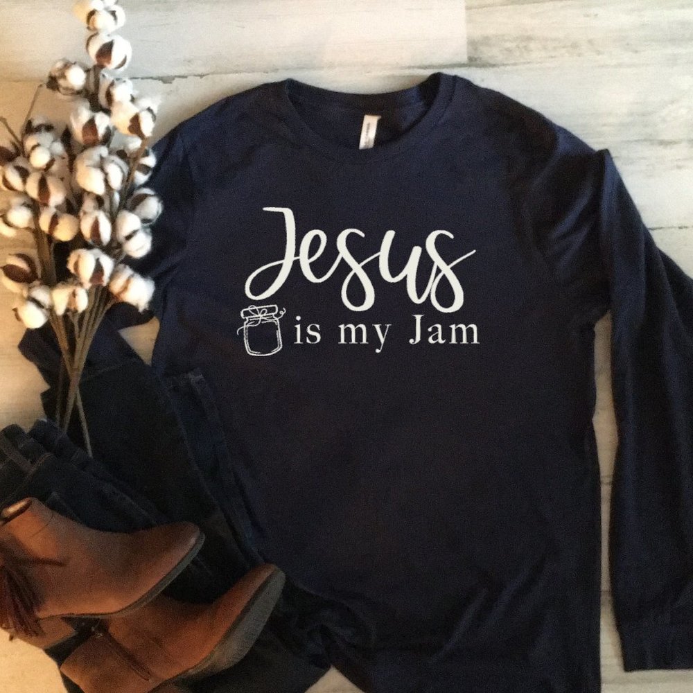Jesus Is My Jam Christian LONG Sleeve Tee